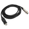 USB Microphone Cable USB Male To XLR Female Mic Link Converter Cable for Microphones Recording 9.8ft