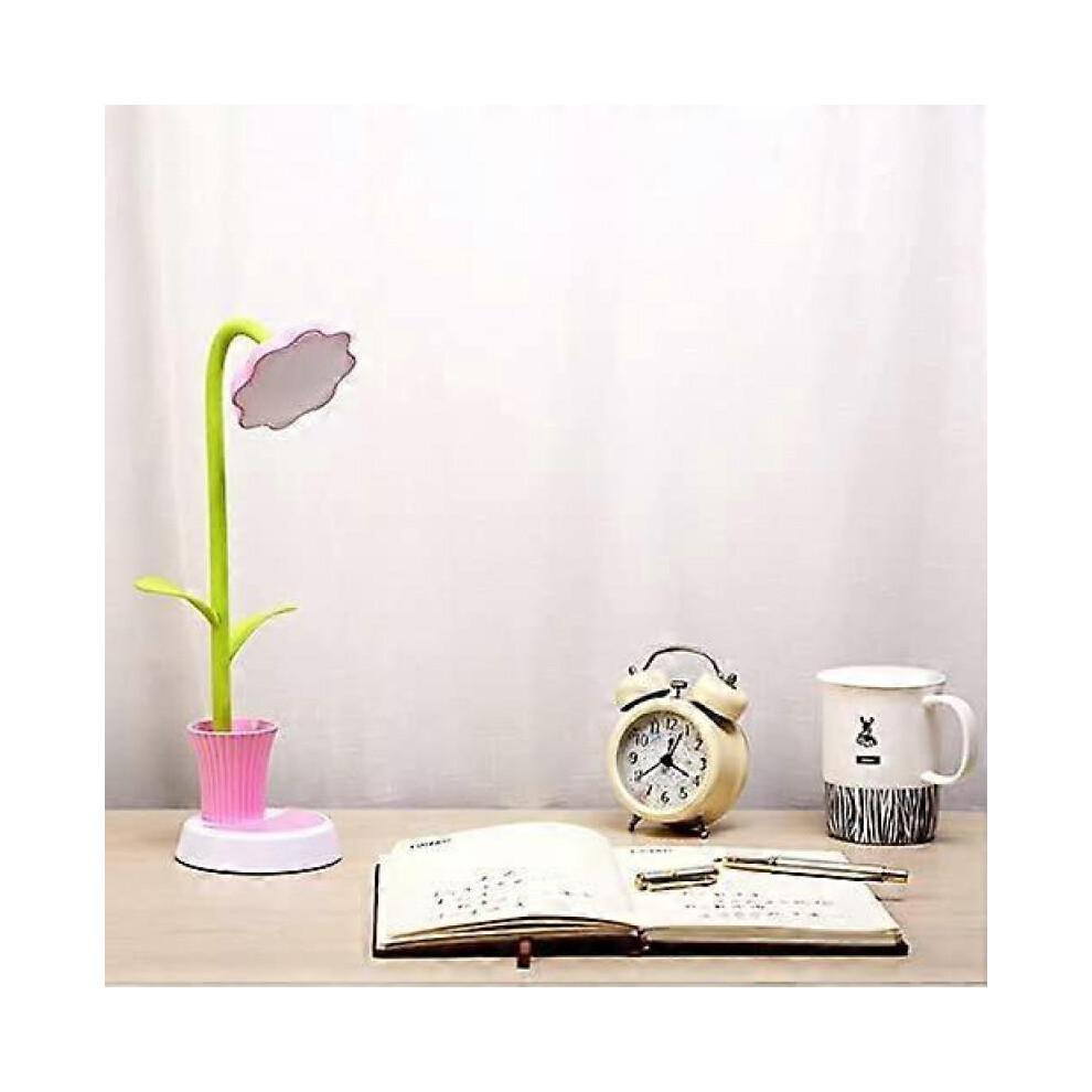 Kids lamp,Kids LED Desk Lamp Table Light USB Rechargeable Dimmable Children's Lamp Touch-Sensitive Switch Decor Lamp (with Pen Container)
