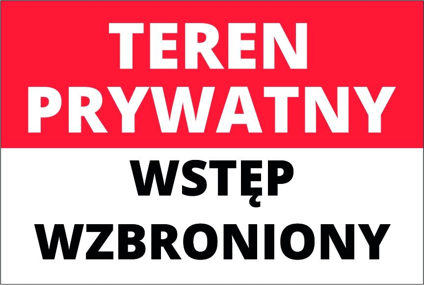 No Trespassing Sign 20x30 cm PVC T030