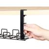 Under Desk Wire Organizer Wire Management Tray Under Table Cable Management Rack,16" No-Drill Cable Management for Standing Desk