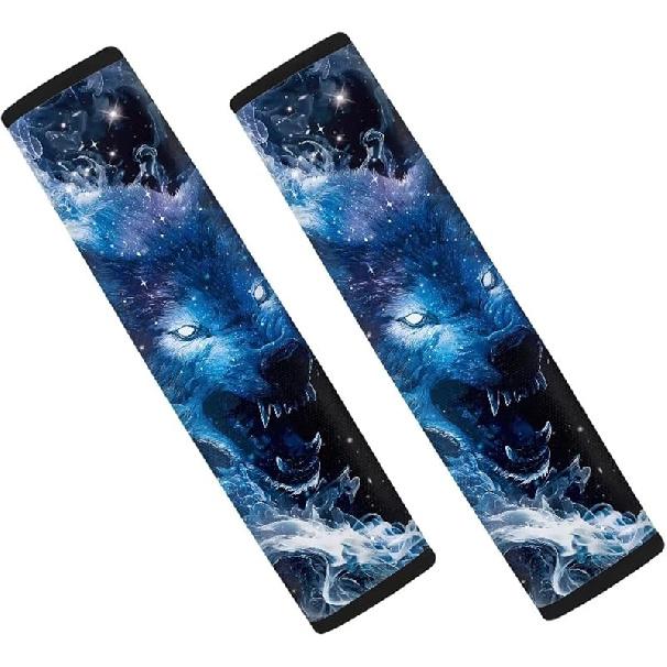 SEANATIVE Винтажный Американский Флаг Печать Накладка на Ремень Безопасности Автомобиля Защитный Чехол на Ремень Безопасности Комплект из 2 шт. Декор Салона Автомобиля