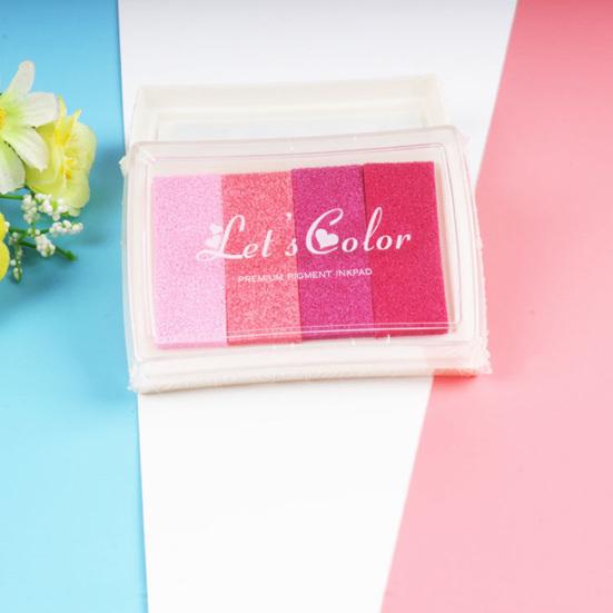 Colorful Stamp Inkpad Painting Drawing Wedding Fingerprint Scrapbooking Kids Toy