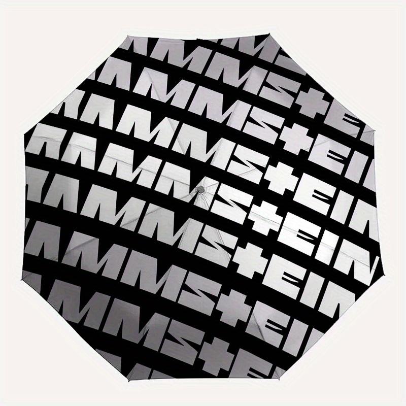 1 шт. Зонт с логотипом группы Rammstein, с пластиковой ручкой, подходит для всех сезонов, для дома, путешествий, улицы M926