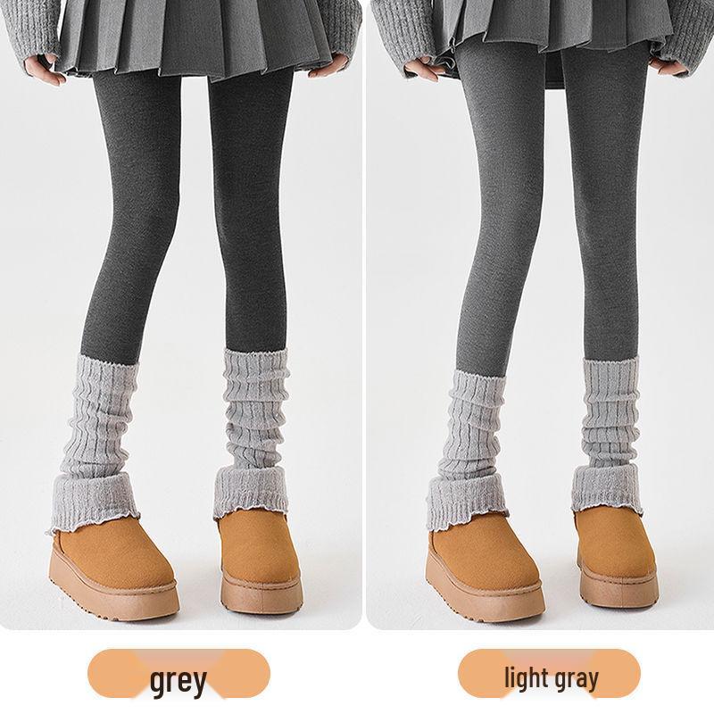 JIAZINI Женские серые микрокомпрессионные утягивающие леггинсы - на флисовой подкладке, не скользят, идеально подходят для весны и осени/зимы.