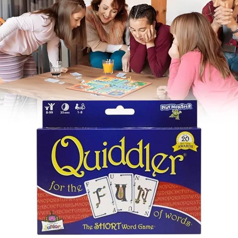 Увлекательная карточная игра Квиддлер для семьи и друзей с дизайном «Пять корон», идеально подходящая для стратегии и веселых посиделок