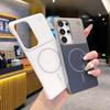 Suitable for Samsung S23ULTRA Aromatherapy AG Matte Frameless Mobile Phone Case S25 S24U Thin Circle Magnetic Suction Protective Case