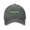 Pikmin Logo Washed Baseball Cap  Fitted Retro Sun Trucker Hat Summer Women Men Tennis Skate Snapback Cap