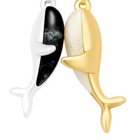 2 шт. ожерелье для пары, новинка, нежный магнитный Кит, ласковый кулон в виде объятия, цепочка на ключицу на юбилей