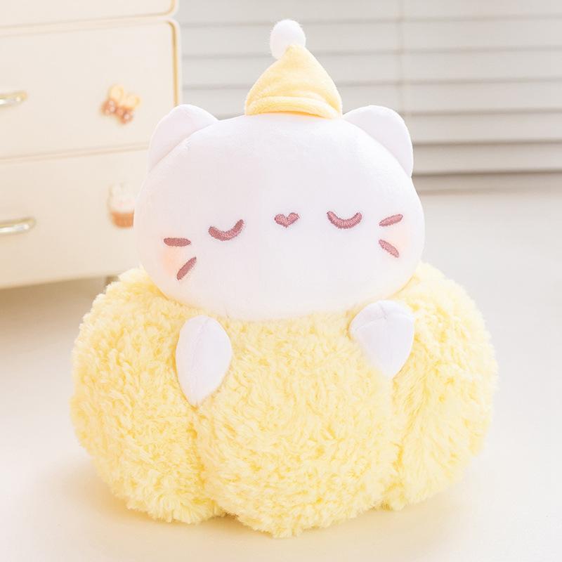 Милая мягкая кукла-котенок-облачко, плюшевая игрушка, кукла-кошка, компаньон для детей, успокаивающая кукла
