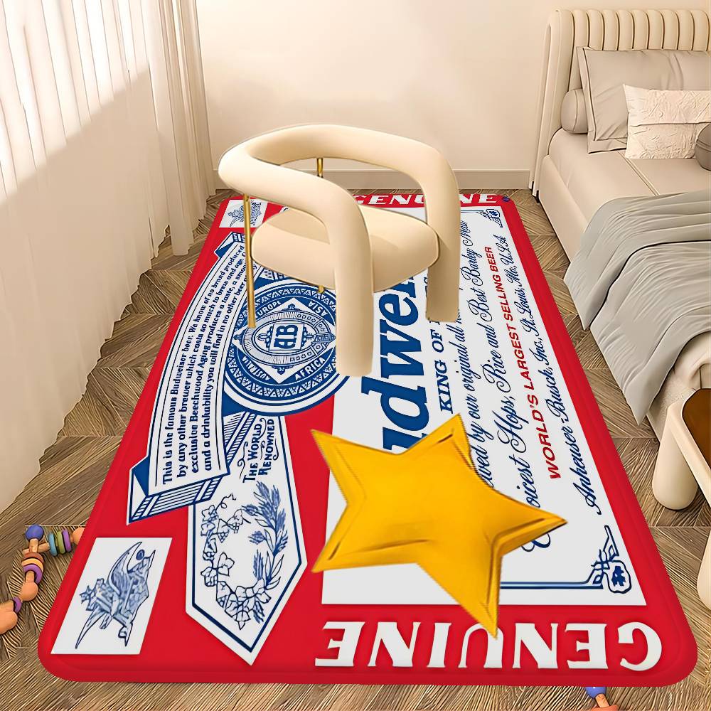 Король пива B-Budweiser Коврик для пола INS Стиль Мягкий Коврик для пола в спальню Дом Прачечная Коврик Противоскользящие Бытовые Ковры