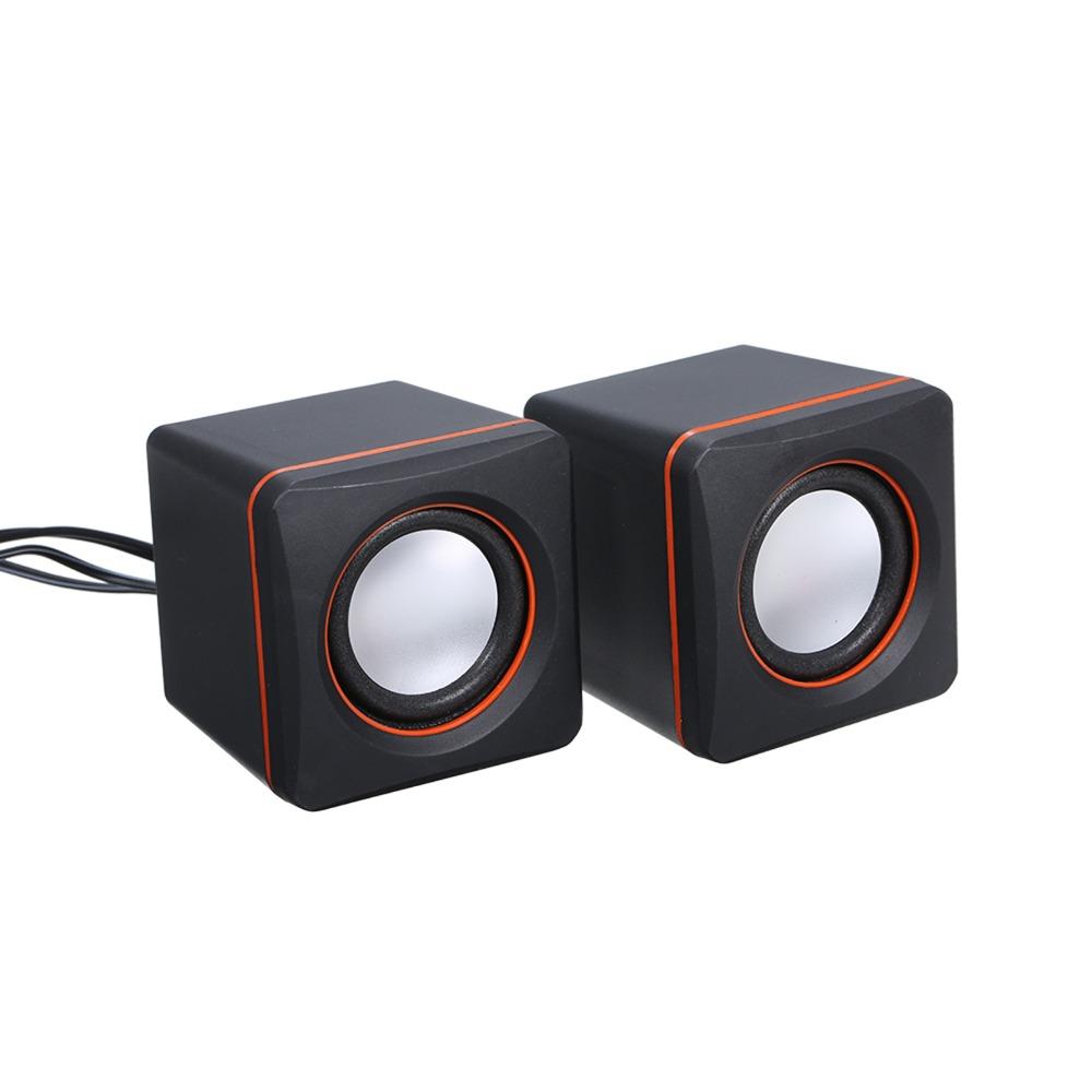 3.5mm Jack Mini Music Speaker Stereo Sound USB Speaker Plug and Play Computer Speaker Smartphones