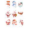 Santa Claus Decorative Electrostatic Glass Door Stickers Shopping Mall Window Decorations Reindeer Snowman Stickers
