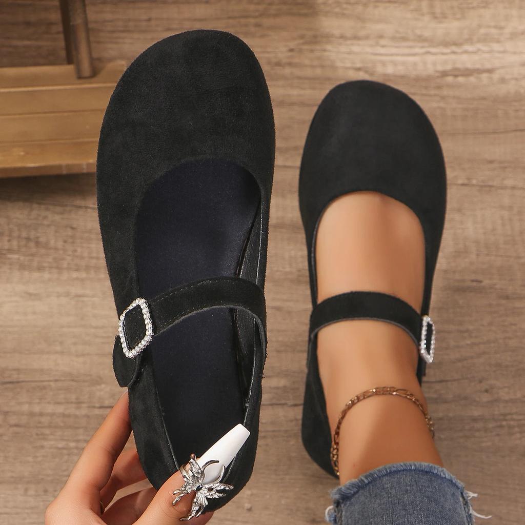 Женские туфли с круглым носком, большие размеры, однотонные вязаные туфли, повседневные дышащие балетки, черные женские мокасины Zapatos De Mujer