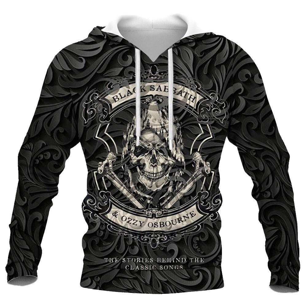 2023 New Fashion Autumn Men's Skull Hoodies 3D Printed Men Streetwear Pullover Tops Long Sleeve Sweatshirts Fashion Sweatshirt