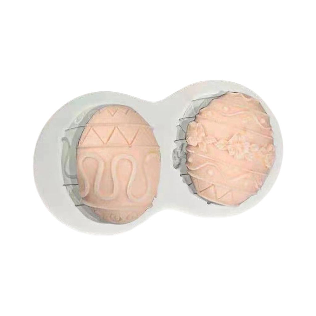 Cute Easter Egg Bunny Fondant Chocolate Mould Cake-Topper Baking Tool Handmade Soap Silicone Ornament Mold Easy To Clean