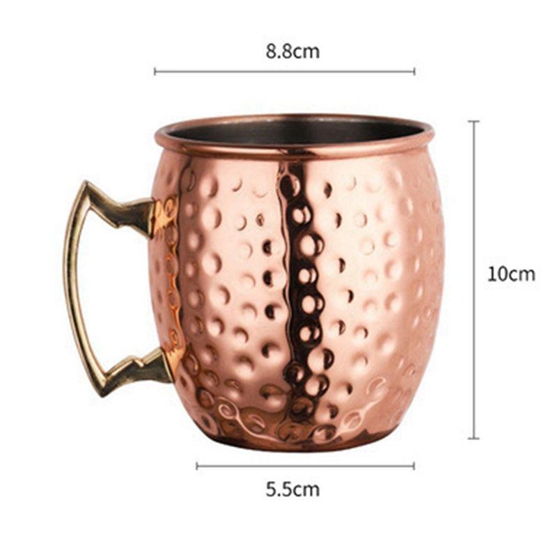 AEE4-Кружка для Moscow Mule из нержавеющей стали, коктейльная кружка, пивная кружка