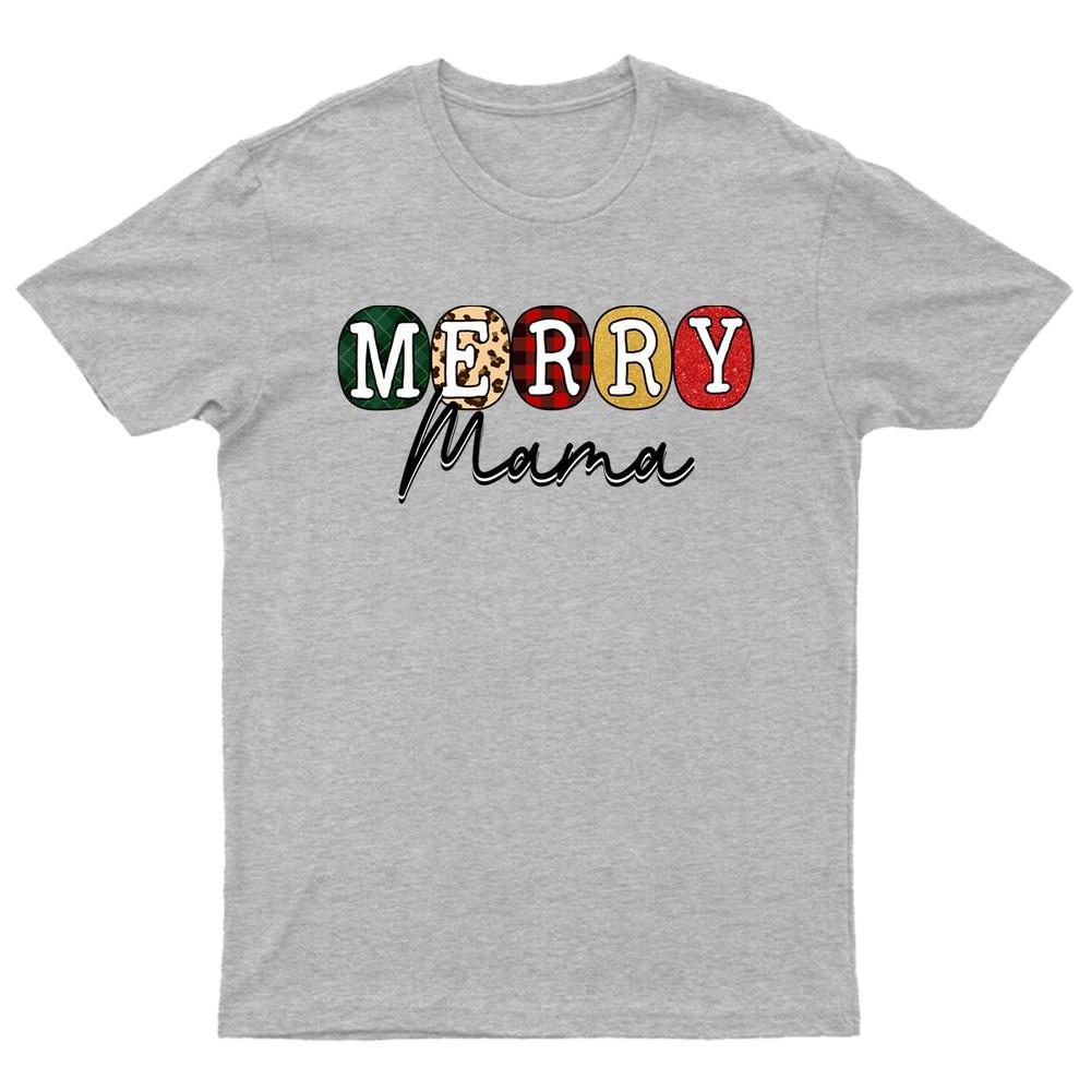 Merry Mama Christmas Holiday TShirt Unisex Gift Retro Funny Unisexs Vintage
