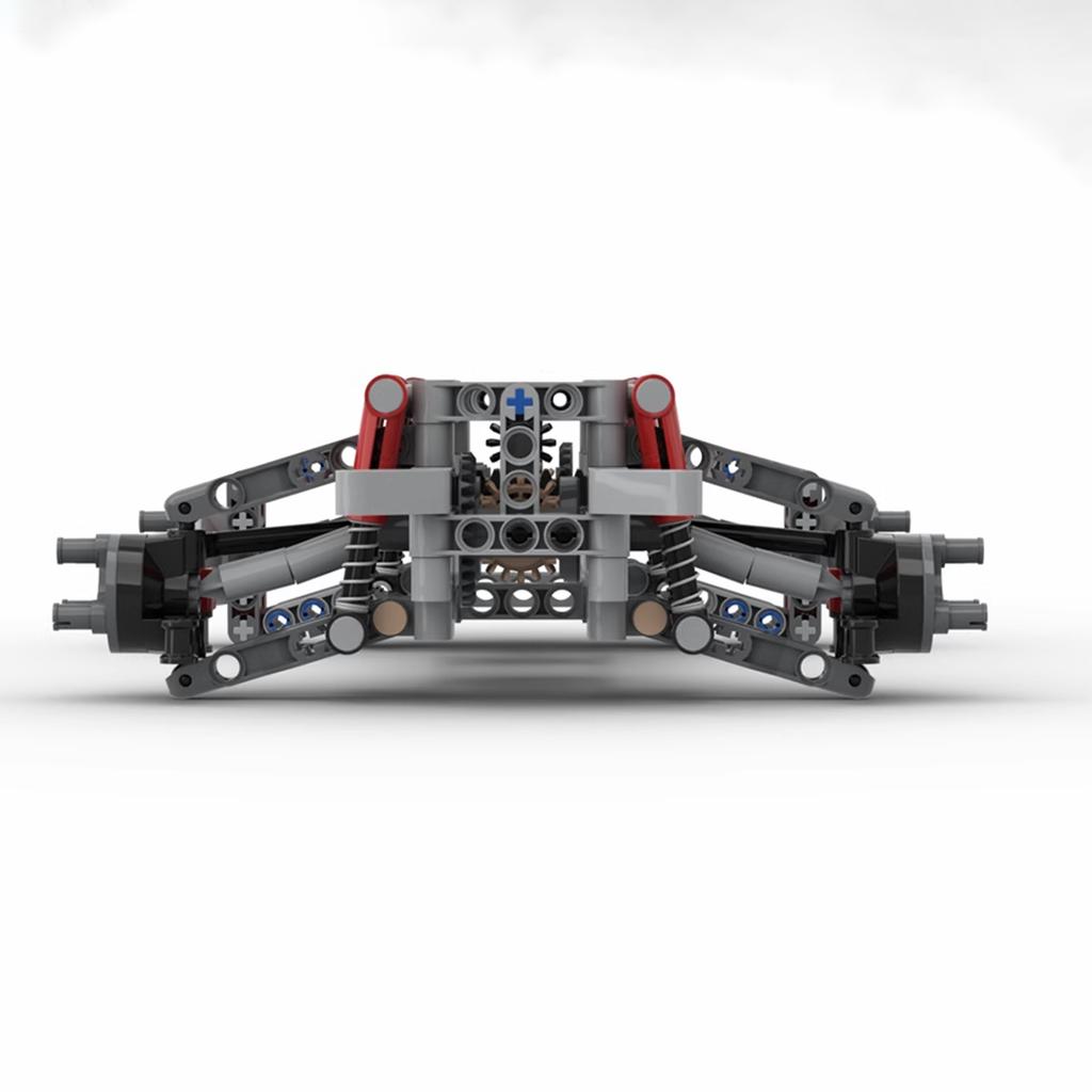 4WD Полный привод Независимая подвеска Дифференциал Шасси Рулевая ось MOC Строительные блоки Технические Детали для автомобилей Игрушки Детский подарок