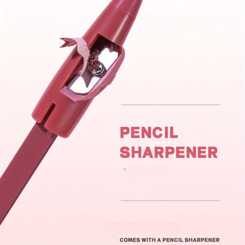 12pcs/Set Matte Lip Liner Set Waterproof Not Easy To Smudge Lip Outlining Pencil Bite Lip Makeup Lip Pencil Lipstick Pen with Roller Pen Knife