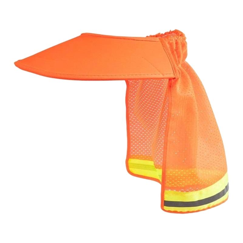 Safety Sun Visors Hat Reflective Sweat Wicking Fabric For Construction Workers