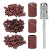 210 шт. коричневые шлифовальные ленты для дизайна ногтей, сменные шлифовальные машины для ногтей с валом сверла для ногтей