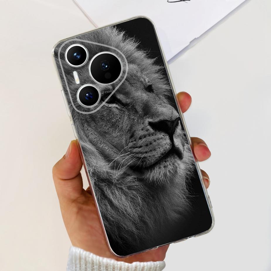 Чехол для Huawei Pura 70 Pro Plus Стильный окрашенный чехол Прозрачные силиконовые чехлы для телефона для Huawei Pura 70 Pro Pura70 Pro+ Мягкие чехлы
