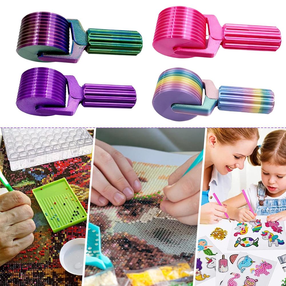 Diamond painting roller, plastic pressure wheel, DIY pressure new tool, square diamond, circular diamond, enhanced color roller