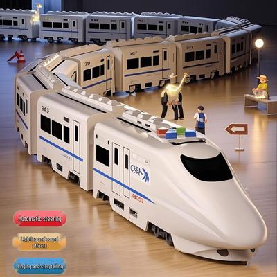 Высокоскоростной Электрический Железнодорожный Поезд Гармония Игрушка для Дошкольного Образования