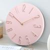 Простые настенные часы в скандинавском стиле, 8 дюймов, бесшумные, не тикающие, без перфорации, модные настенные часы, подходящие для кухни, спальни, украшения дома