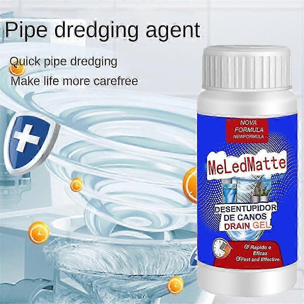 2Pcs 100ML Powerful Kitchen Pipe Dredging Agent Dredge Deodorant Toilet Sink Drain Cleaner Sewer Household Cleaning Tools