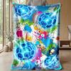 Soccer Ball Splash Art 14 Theme blanket Lightweight Warm Flannel Blanket Decorative Throw Blanket for Home Decoration