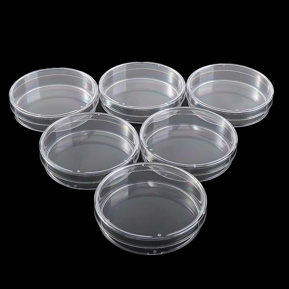 55x15mm 90x15mm Clear Petri Dish Sterile Petri Dishes Petri Dishes Bacteria Culture Dish