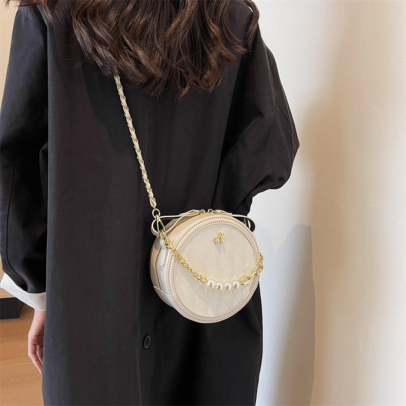Стильная и простая сумка через плечо, простая и модная повседневная сумка-мессенджер 2024 года, новая версия, повседневная маленькая круглая сумка