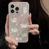 Применимо к iPhone17promax милый счастливый котенок лазерный чехол для мобильного телефона 14/15 большое отверстие 13 фабрика волос