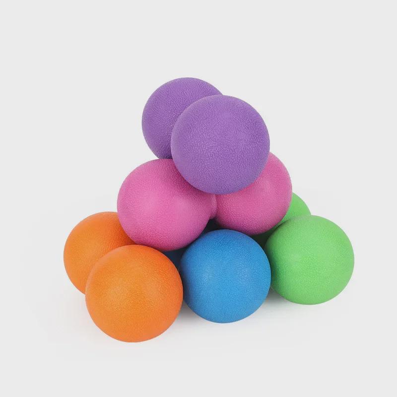 Rubber Peanut Massage Ball for Muscle Relaxation and Fascia Release