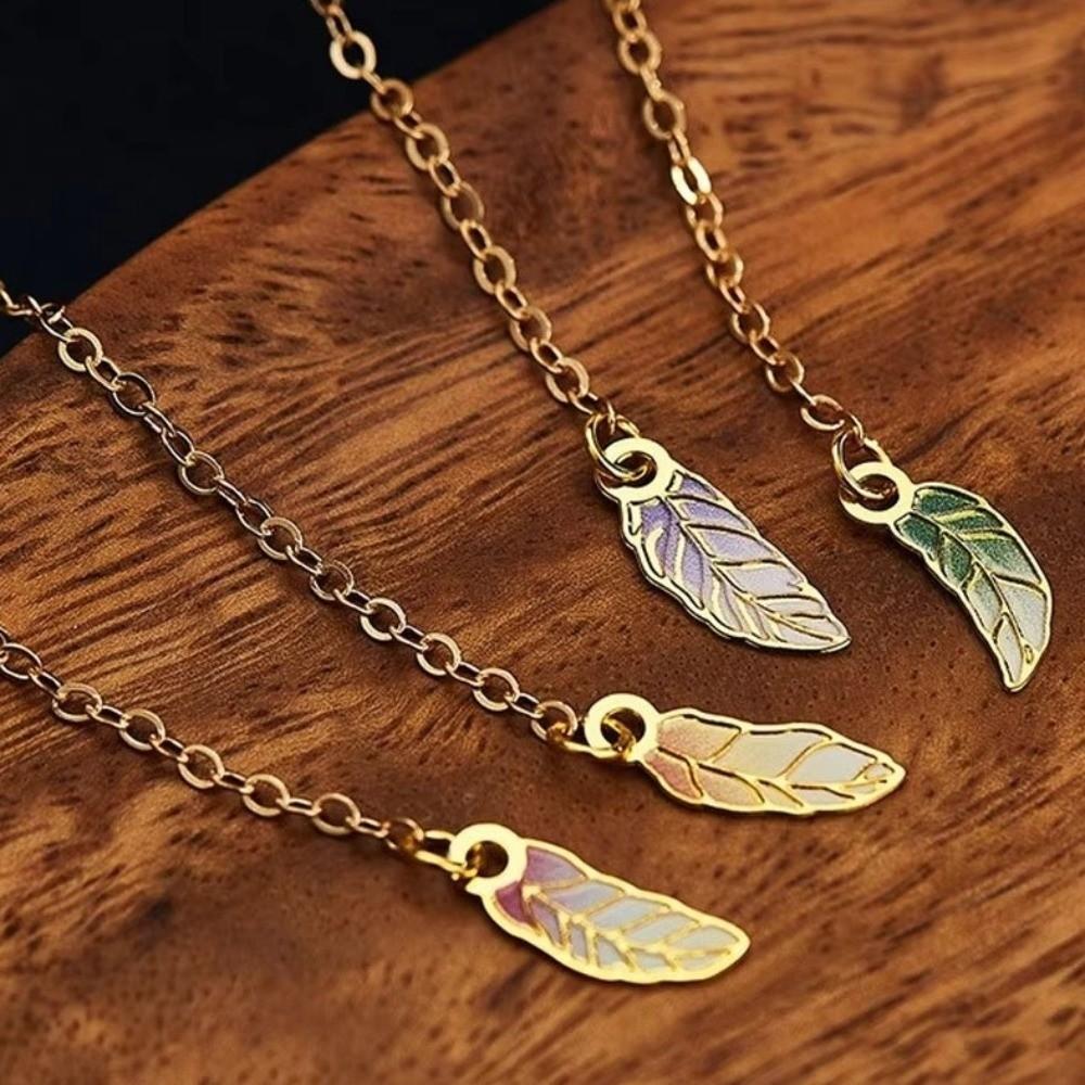 Gilded Vein Feather Metal Bookmark Metal Leaf Feather Retro Bookmark Birthday Gift