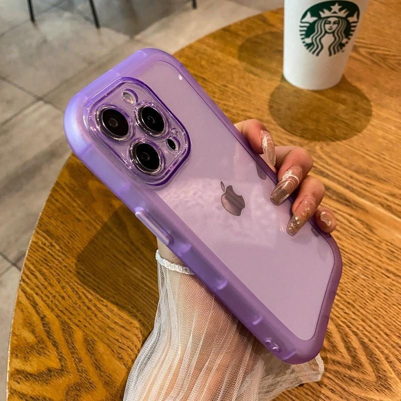 Темно-фиолетовый силиконовый чехол для телефона iPhone 8/7 Plus/11/12/14 - Прозрачный и защитный
