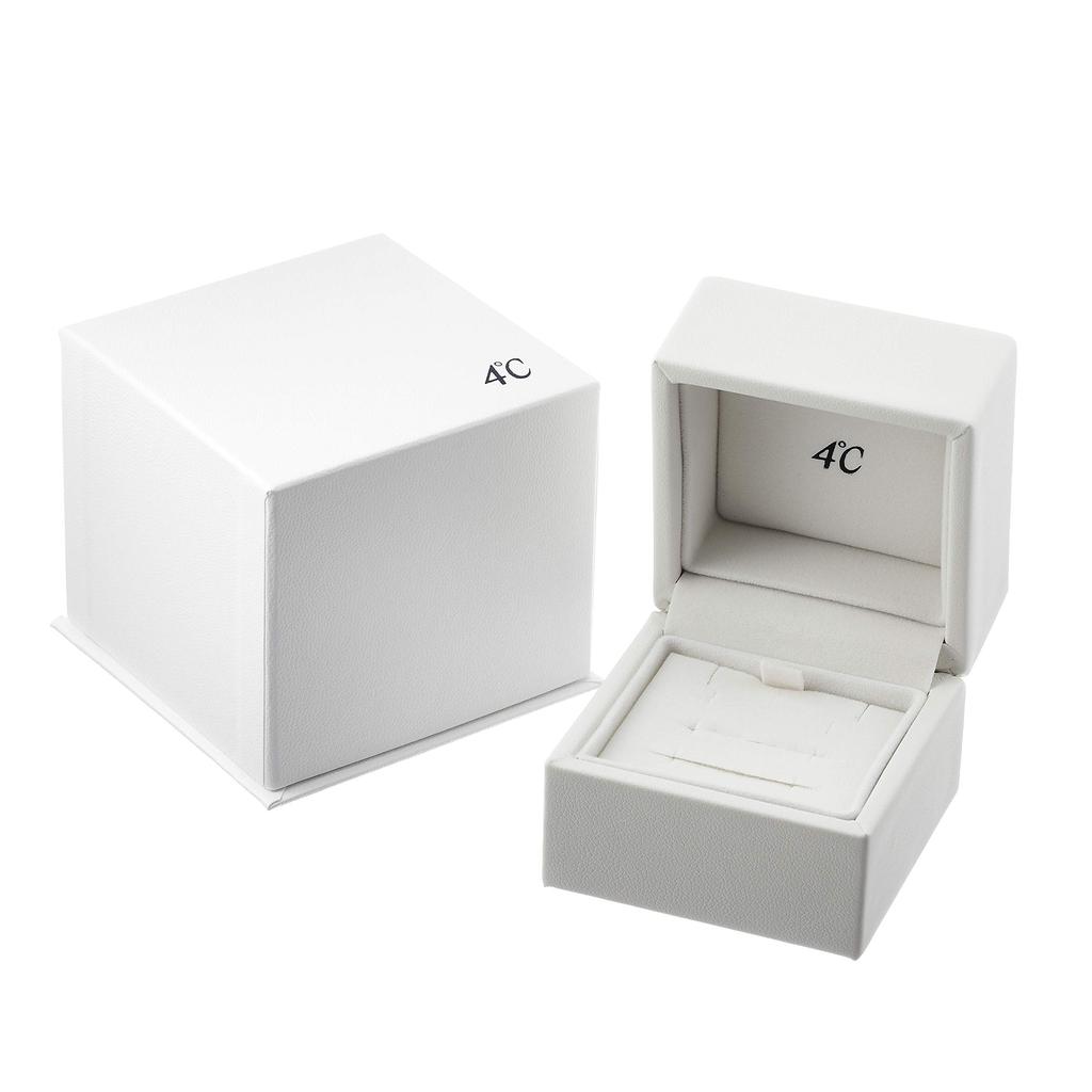 Drop Diamond K10 White Gold Earrings 111446153203 [Yondo Sea] (WG) Women's