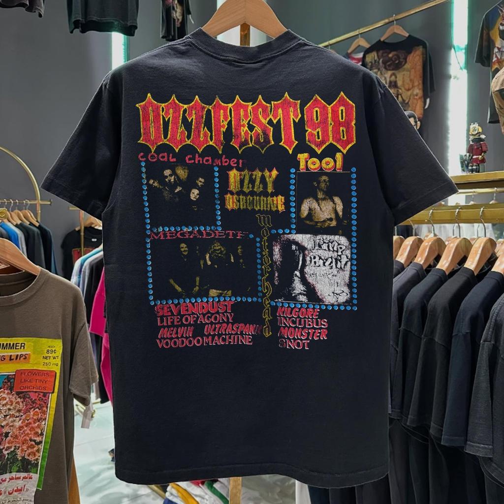 1998 Ozzfest Aged T-Shirt Black M