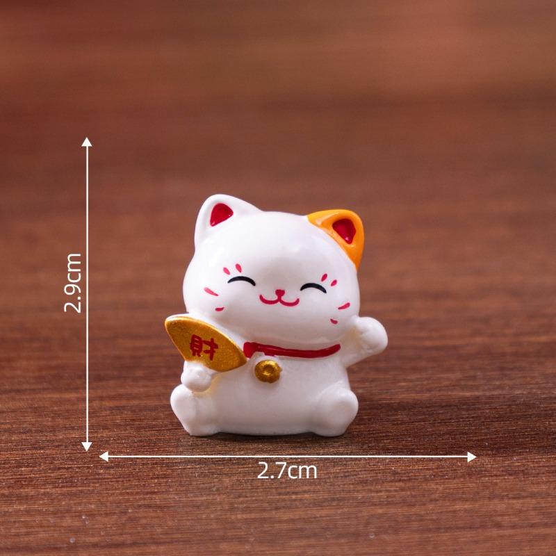 Cute New Year Maneki Neko Figurines,Cute Grain DecorationsBlind Bag AccessoriesDesktop Car Trinkets