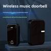 Черное зеркало Батарейный беспроводной дверной звонок Бытовой цифровой пульт дистанционного управления Музыкальный дверной звонок Дальнего действия Бипер для пожилых
