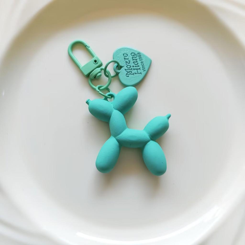 Брелок и подвеска в виде собаки из цветного акрилового воздушного шара для багажа, наушников и чехлов для телефонов