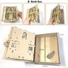 Книга Тайн 3D-пазл Деревянный DIY Сборка Миниатюрный Домик Набор Декор для Дома Гостиной Поделки Подарок для Взрослых Детей 2 Стиля