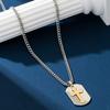 Европейский и Американский Серебряный и Золотой Крест Полый Уличный Стиль Панк Ожерелье