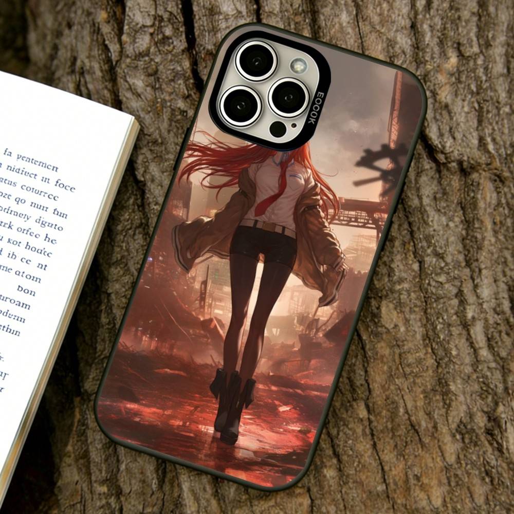 Чехол для телефона Steins Gate для iPhone 17,16,15,14,13,12,11 Plus,Pro Max,XS,Цветной Серебристый чехол для телефона Funda Cover