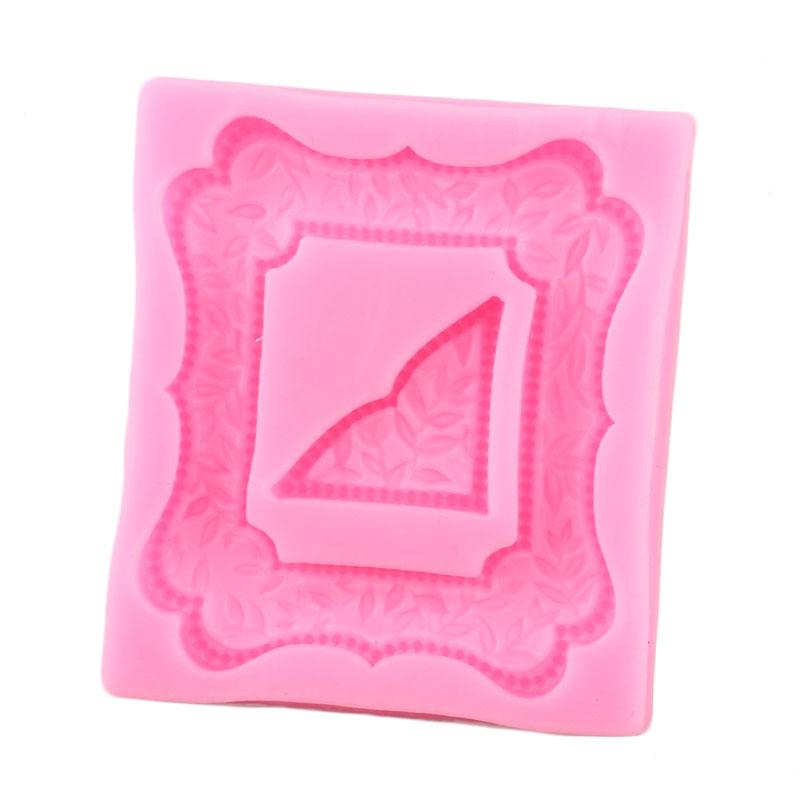 DIY зеркальная рамка, инструменты для украшения торта из помадки, шоколадный торт, силиконовые формы, кухонные формы для выпечки