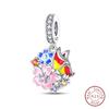 Glow in The Dark Firefly Charm Bead Fit Necklace Bracelet 925 Silver Chameleon Pendant Beads Women DIY Jewelry Making
