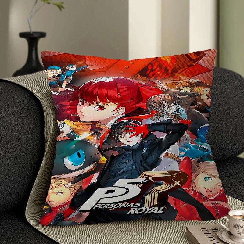 Игровая наволочка Persona 5 Наволочка для диванной подушки Декор для комнаты Подарок детям