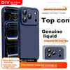 Официальный оригинальный чехол DIVI из жидкого силикона для iPhone 17 Pro Max, Полное покрытие, Ударопрочный, Безопасный для кожи, Глубокий синий