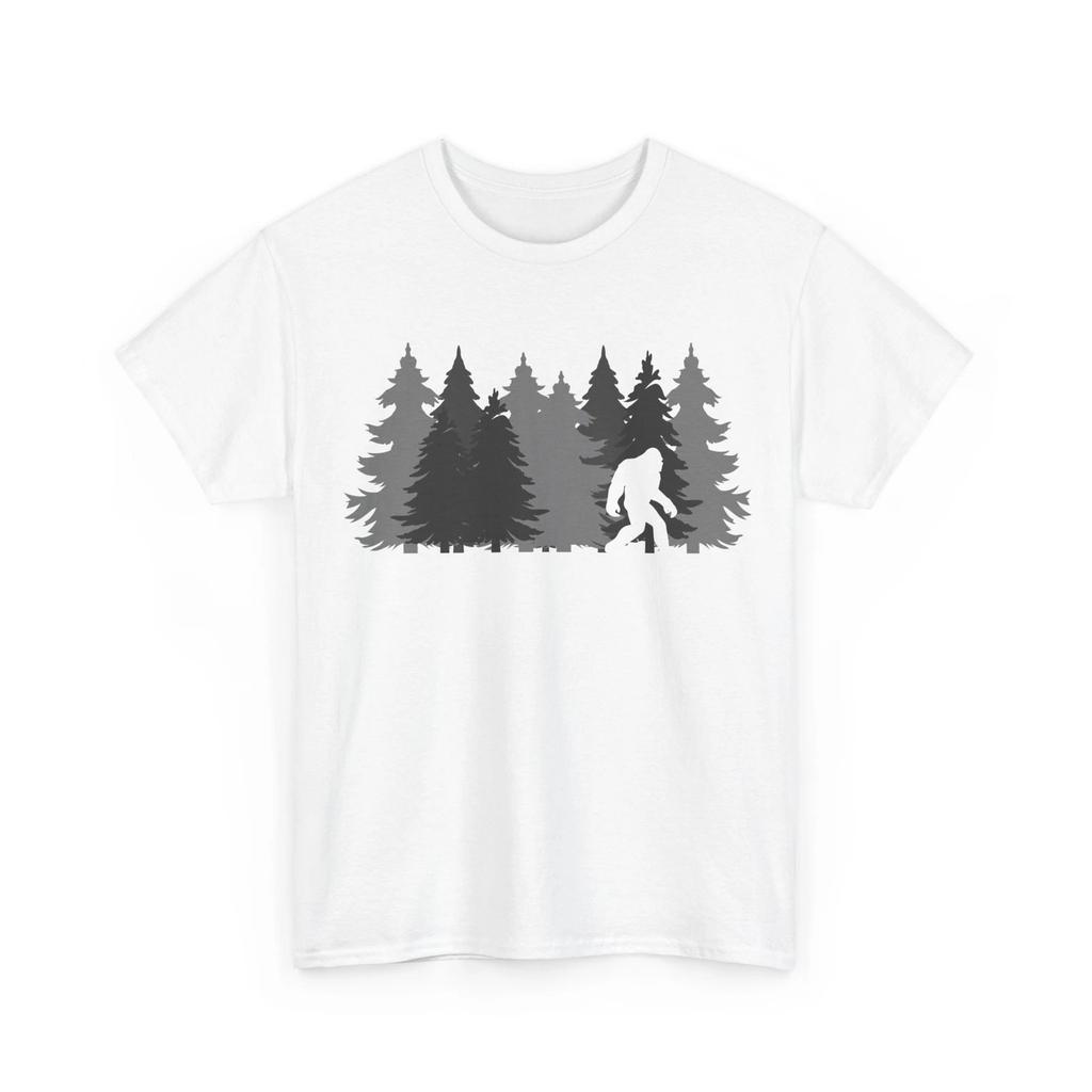 Bigfoot Shirt, Sasquatch Lovers Shirt, Bigfoot Pine Trees Shirt